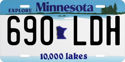 MN license plate 690LDH