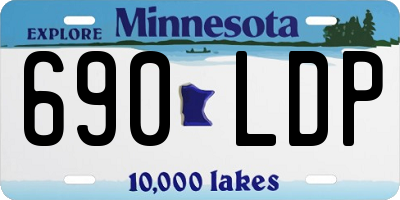 MN license plate 690LDP