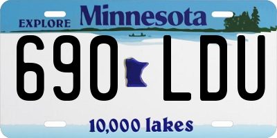 MN license plate 690LDU