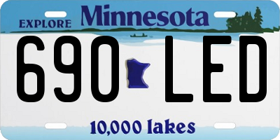 MN license plate 690LED