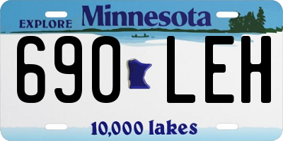 MN license plate 690LEH