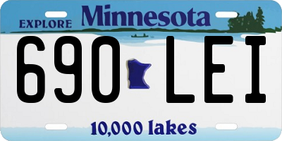 MN license plate 690LEI