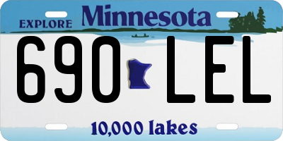 MN license plate 690LEL