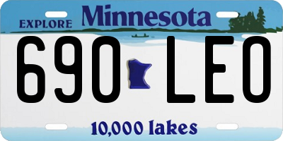 MN license plate 690LEO