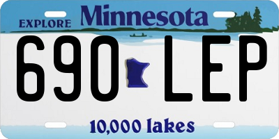 MN license plate 690LEP