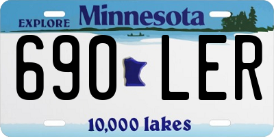 MN license plate 690LER