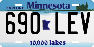 MN license plate 690LEV