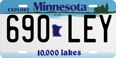 MN license plate 690LEY