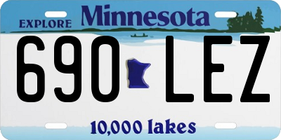 MN license plate 690LEZ