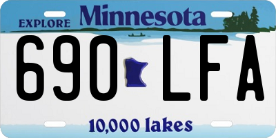 MN license plate 690LFA