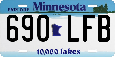 MN license plate 690LFB