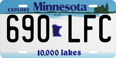 MN license plate 690LFC