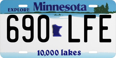 MN license plate 690LFE
