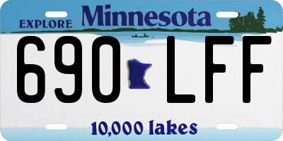 MN license plate 690LFF