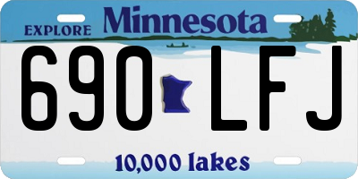 MN license plate 690LFJ