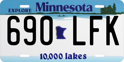 MN license plate 690LFK