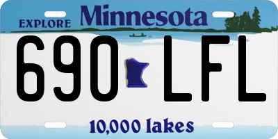 MN license plate 690LFL