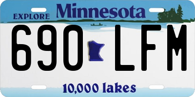 MN license plate 690LFM