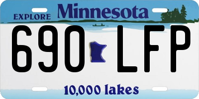 MN license plate 690LFP