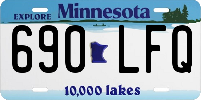 MN license plate 690LFQ