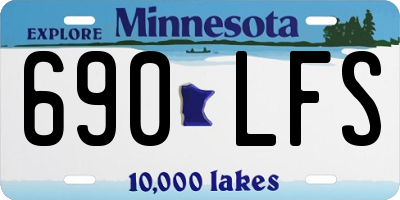 MN license plate 690LFS