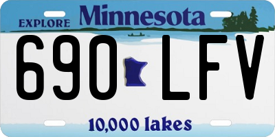 MN license plate 690LFV
