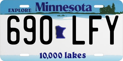 MN license plate 690LFY
