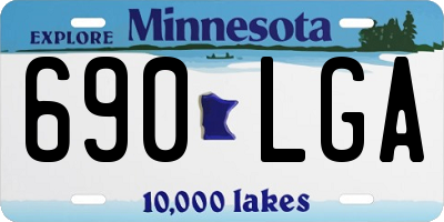 MN license plate 690LGA