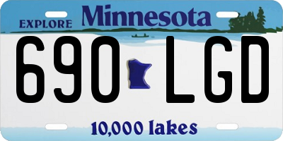 MN license plate 690LGD
