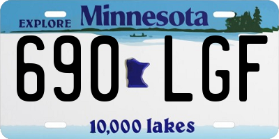 MN license plate 690LGF