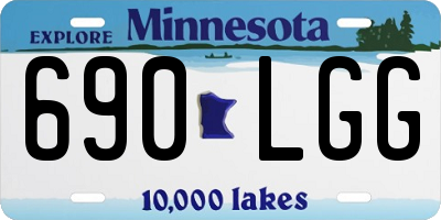 MN license plate 690LGG