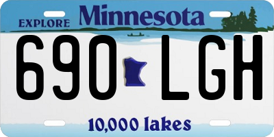 MN license plate 690LGH