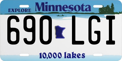 MN license plate 690LGI