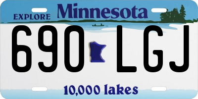 MN license plate 690LGJ