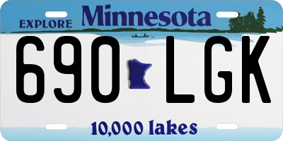 MN license plate 690LGK