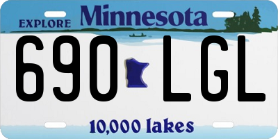 MN license plate 690LGL