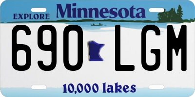 MN license plate 690LGM