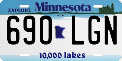 MN license plate 690LGN