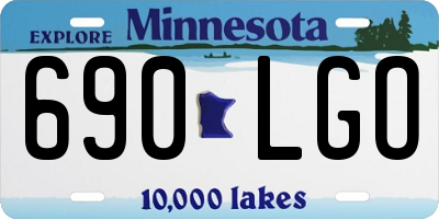 MN license plate 690LGO
