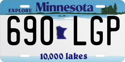 MN license plate 690LGP