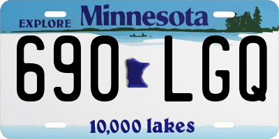 MN license plate 690LGQ