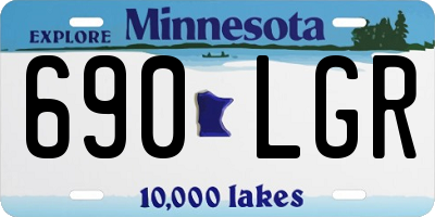 MN license plate 690LGR