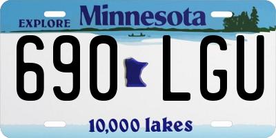 MN license plate 690LGU