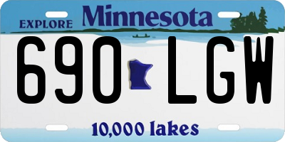 MN license plate 690LGW