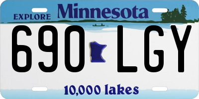 MN license plate 690LGY