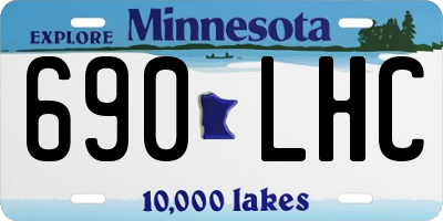MN license plate 690LHC
