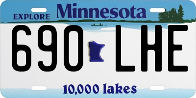 MN license plate 690LHE