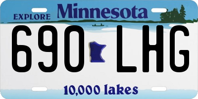 MN license plate 690LHG