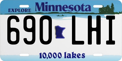 MN license plate 690LHI