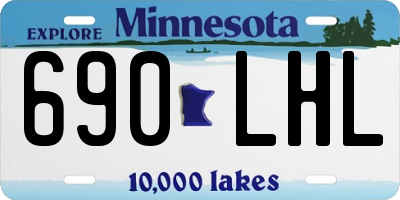 MN license plate 690LHL
